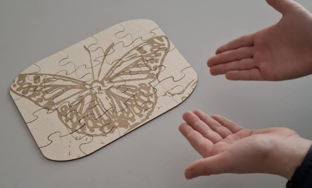 Puzzle készítése lézervágással